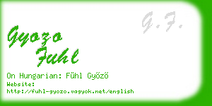 gyozo fuhl business card